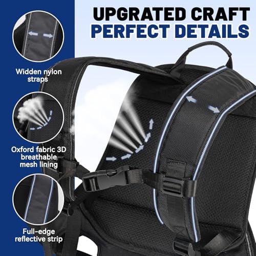 Dog Backpack, 3 Use Ways Spine-Friendly Dog Carriers for Small Medium Dogs, Legs Out Pet Carrier with Safety Straps, Buckle Support, Comfort for Travel, Hiking, Biking, Small
