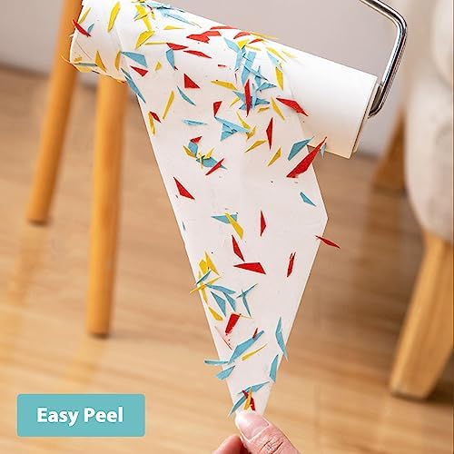 Lint Roller Refills 6.3 inch Great Value 10 Pack Extra Sticky Lint Remover Refills for Pet Hair Clothes Floor 6.3 inch Wide Lint Roller Replacement Refills