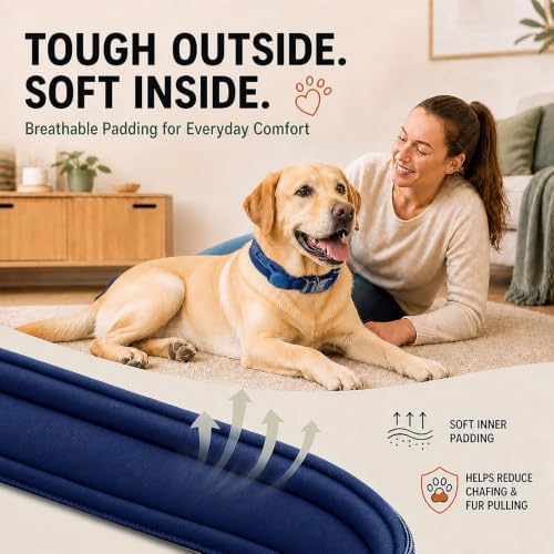 Tactical Dog Collar with Handle, Heavy Duty Nylon for Large Dogs