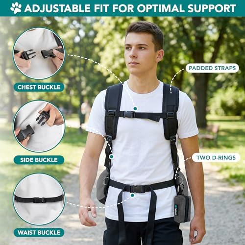 PetAmi Dog Carrier Backpack, Hands Free Front Pet Carrier, 14 lbs, Gray