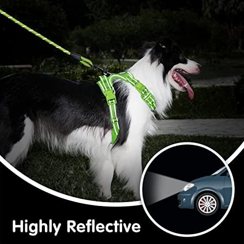 PoyPet Dog Harness and Leash Set, No Pull Vest with Front Clip and Handle