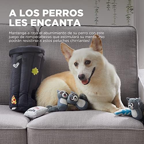Outward Hound Hide A Raccoon Plush Dog Toy Puzzle