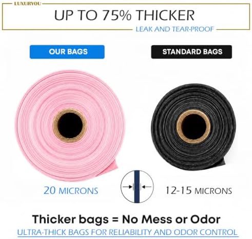 Dog Poop Bags [225 ct.] 100% Certified Home Compostable Waste Bags