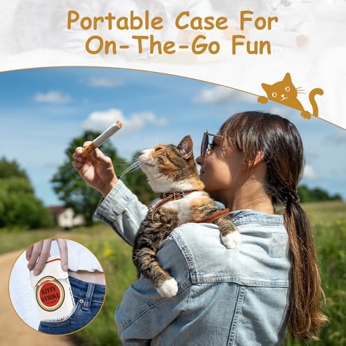 Nocciola 3 Pack Catnip Toys for Cats, Funny Cat Toys Filled with 100% Pure Organic Catnip, Safe Kitten Teething Chew and Kicker Toys, Stress Relieving Fun for Indoor Cats