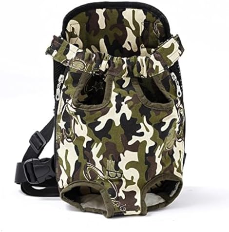 Pet Dog Carrier Backpack Mesh Camouflage Outdoor Travel Products Breathable Shoulder Handle Bags for Small Dog Cats (S, Camouflage)