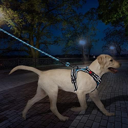 PoyPet Dog Harness and Leash Set, No Pull Vest with Front Clip and Handle