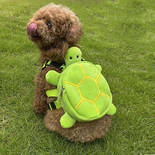 Dog Adjustable Backpack Harness with Leash Harness for Small Dogs