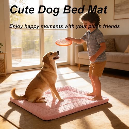 Dog Bed Mat - Reversible Dog Crate Bed Mats, Soft & Breathable Kennel Pad, Durable Crate Bed for Small Medium Large Dogs & Cats