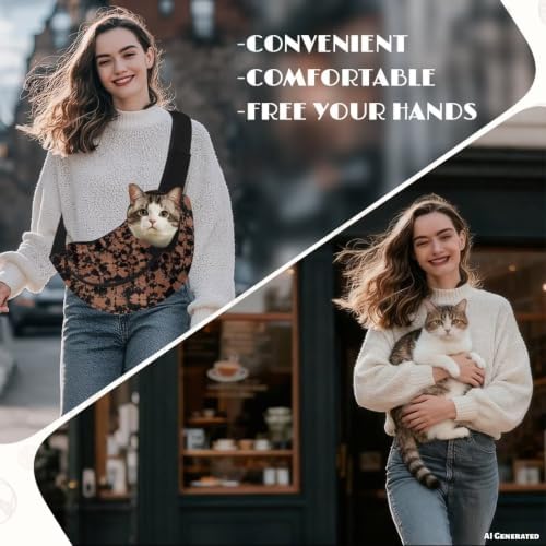 COEQINE Brown Leopard Print Puppy Carrying Bag for Small Dogs Cats