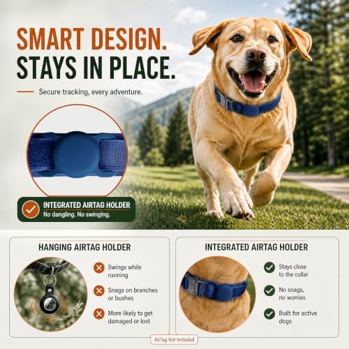 Tactical Dog Collar with Handle, Heavy Duty Nylon for Large Dogs