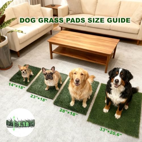 Artificial Grass for Dog Pee Training, Fake Grass Patch for Potty Tray