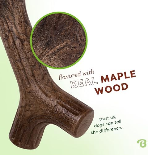 Benebone Maplestick Real Wood Durable Dog Chew Toy, Made in USA, Medium
