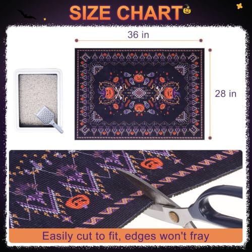 BEAUTYZOO Cat Litter Mat, 28" x 36" Large Litter Trapping Mat, Waterproof