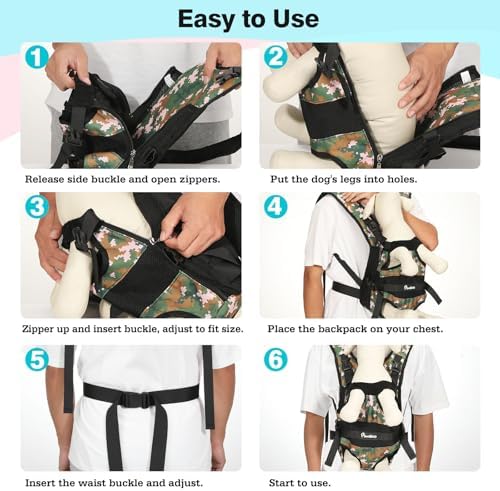 Pawaboo Pet Front Carrier Backpacks for Small Medium Dogs