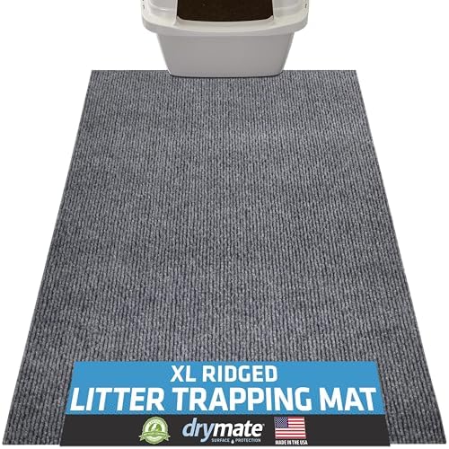 Drymate Cat Litter Box Mat, Litter Trapping Mat, Grey, 28x36 XL