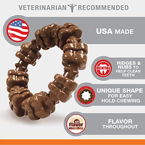 Nylabone Textured Ring Power Chew Toy for X-Large Dogs 50+ lbs
