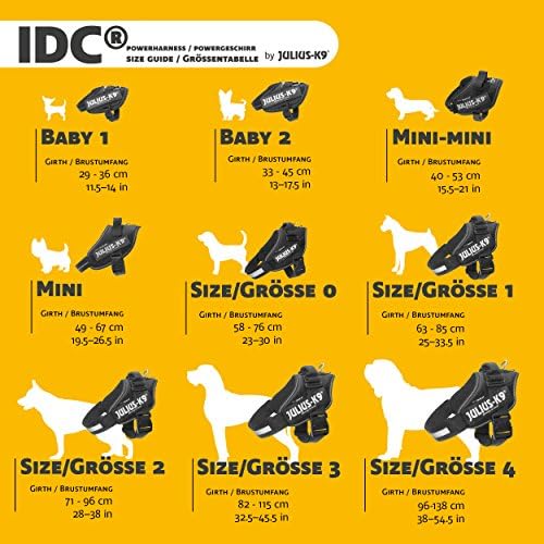 Julius-K9, 16IDC-P-0, IDC Powerharness, Dog Harness, Size: 0, Black