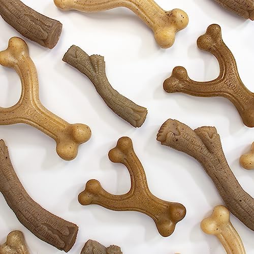 Nylabone Strong Chew Gourmet Style Wishbone Dog Chew Toy, Bacon Flavor