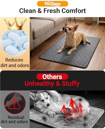 [ Odor Control ] Washable Puppy Pee Pads, Rapid Soak-Up, 18" x 24", 2 Pack