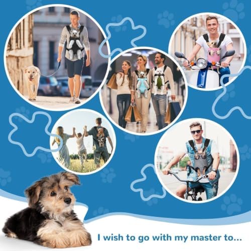 YUDODO Pet Dog Carrier Backpack Adjustable Front Carrier for Small Dog Cat
