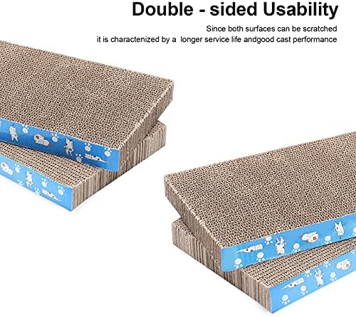 5 Packs in 1 Cat Scratch Pad, Cat Scratcher Cardboard,Reversible,Durable Recyclable Cardboard, Premium Scratch, Suitable for Cats to Rest, Grind Claws and Play