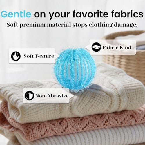 Pet Hair Remover for Laundry (Large Light Blue)