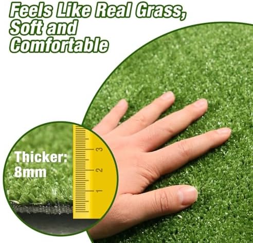 GLOBREEN Fake Grass Pee Pads for Dogs Potty - 3FTx5FT Reusable Turf Rug