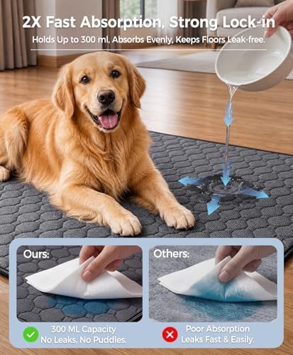 Doglike Washable Pee Pads for Dogs – Reusable Puppy Training Pads (2 Pack)