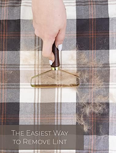 Pascal Portable Lint Remover | Brush Fabric Shaver Reusable Double Sided Metal Roller Pet Hair for Carpet & Couch| Sweater Removes Clothes Fuzz Shaver.