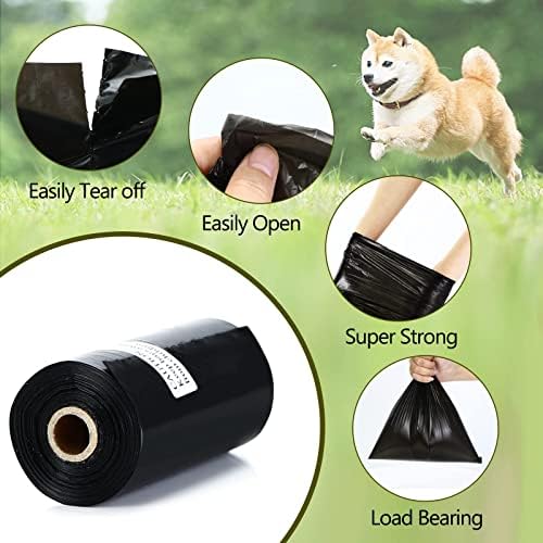 Dog Poop Bags Rolls: Large Leak Proof Hands Stay Clean Easy Tear 1140Count