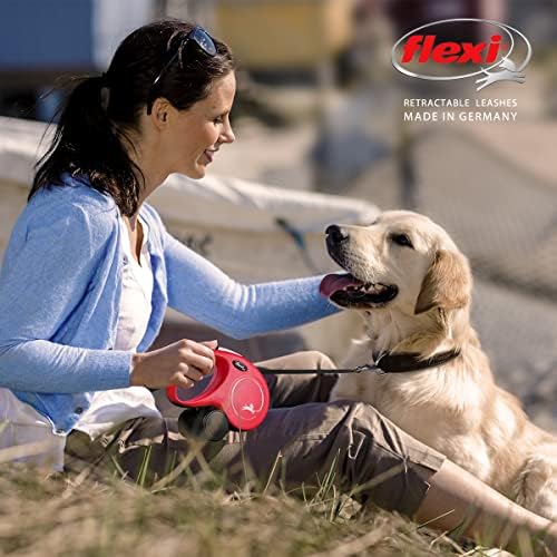 Flexi Roll-Leash New Classic XS Strap 3 M Blue for Dogs, Cats & Small Animalsup to Max. 12 kg