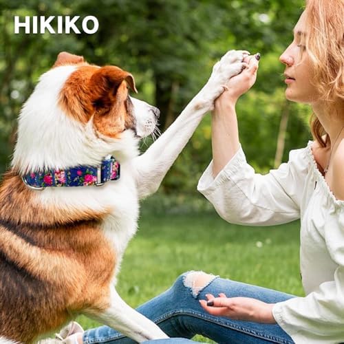 Hikiko Martingale Collar for Dogs with Special Pattern,Adjustable,M