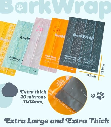 240 Compostable Dog Poop Bags Rolls Raspberry Scented Extra Thick Leak-Proof Dog Waste Bags With Easy Open Design Durable Doggy Bags For Pet Waste Pickup Refill Standard Dispenser 10% To Charity
