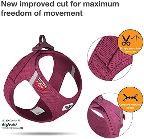 Vest Harness curli Clasp Air-Mesh Ruby 2XS