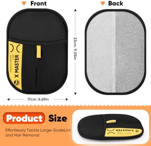 Electrostatic Pet Hair Remover Glove, Upgrade Reusable Pet Grooming Mitt, Efficiently Remove Cat & Dog Fur from Couch, Furniture, Carpet, Car Seats