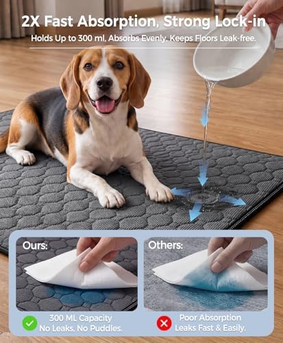 Doglike Washable Pee Pads for Dogs – Reusable Puppy Training Pads (2 Pack)