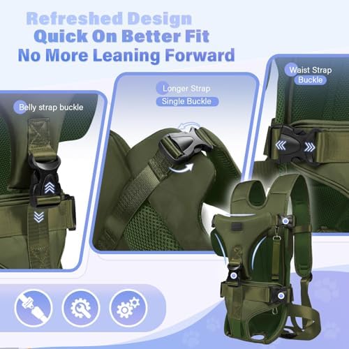YUDODO Front Pet Carrier Backpack for Small Dog, Legs Out Dog Chest Carrier