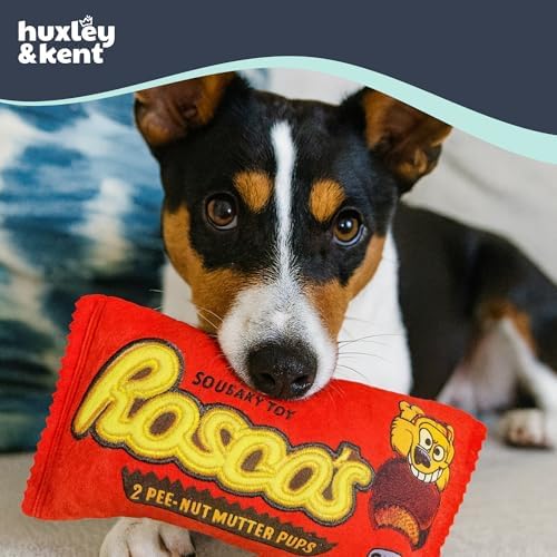 Huxley & Kent Power Plush Squeaky Dog Toy, Roscos, Small