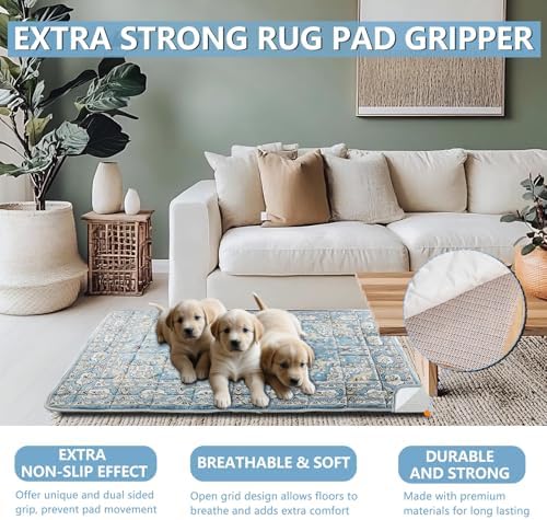 Washable Thickened Pee Pads for Dogs, 2 Pack (36"x42") Upgrade Reusable Puppy Pads with Non-Slip Rug, Super Absorbent Leakproof Puppy Training & Whelping Pads for Dogs, Doggie