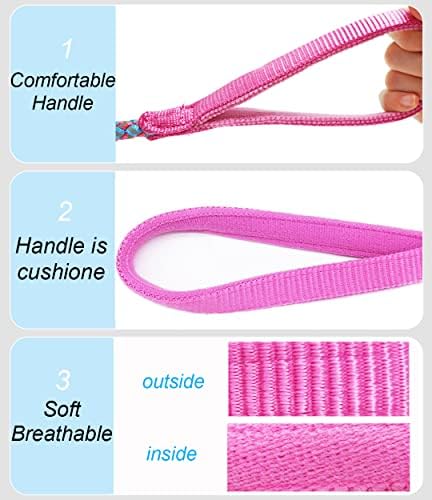 Reflective Dog Leash 2/3/4/6/10ft Braided 1/2" Strong Nylon Rope