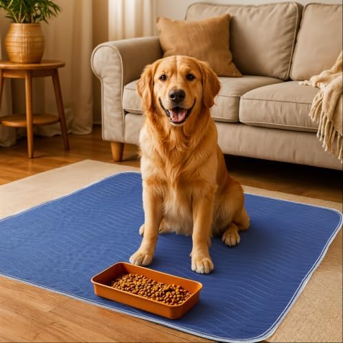4 Pack Washable Pee Pads for Dogs 18" x 24", Waterproof Dog Training Pads