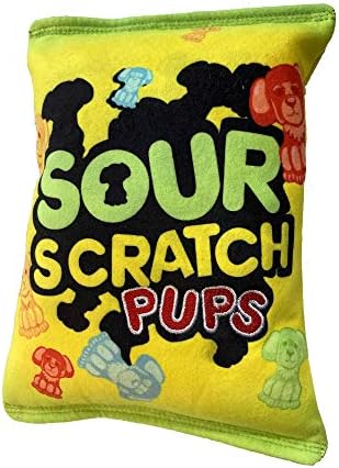 Huxley & Kent Power Plush Squeaky Dog Toy, Sour Scratch, Small