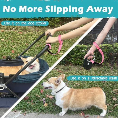 PetBonus Dog Leash Wrist Strap with Lockable Clip for Dog Retractable Leash