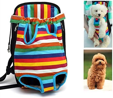 Goclothod Adjustable Pet Carrier Backpack Dog Frontpack Legs Out Travel Bag