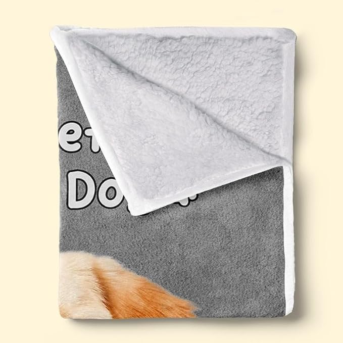 Pamaheart Custom Dog Face Blankets, Personalized Pet Photo Blanket, Fleece Dog Blankets, Customized Photo Throws, Dogs Dad Gifts, Pet Lover Gifts, Memorial Gift /24