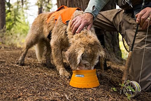 Ruffwear, Bivy Collapsible Dog Bowl, 60 fl oz, Salamander Orange, Medium