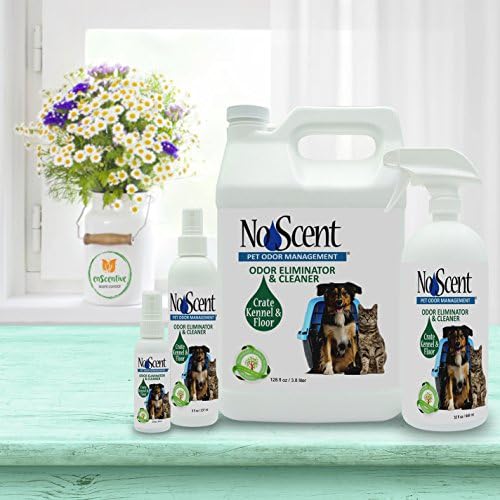 No Scent Crate Kennel & Floor Cleaner for Dog Run, Cat Carrier, Hard Surface Pet Odor & Stain Management (32 Fl Oz / 946 mL)
