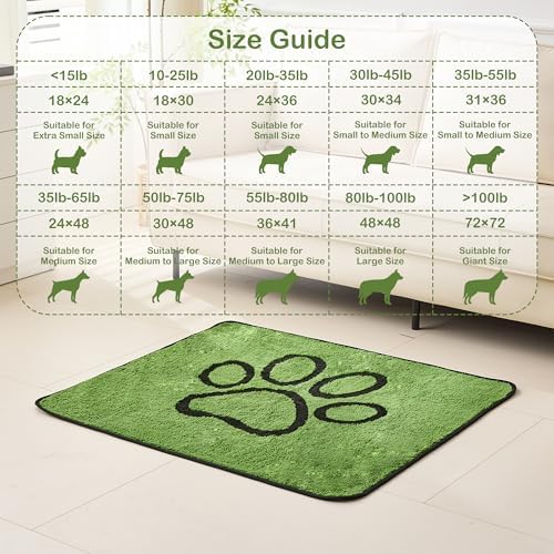 Qeils Reusable Dog Pee Pads, Washable Puppy Pads, Leak-Proof 30"x48" 2 Pack