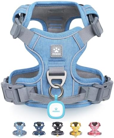 Pawaii No Pull Dog Harness with Pet ID Tag, Reflective Vest