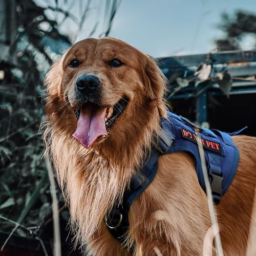 OneTigris Tactical Dog Harness Vest No-Pull Service Dog Vest for Large Dogs